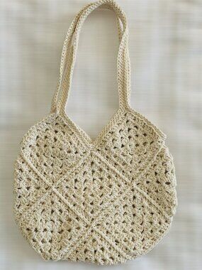 Handmade crochet boho bag